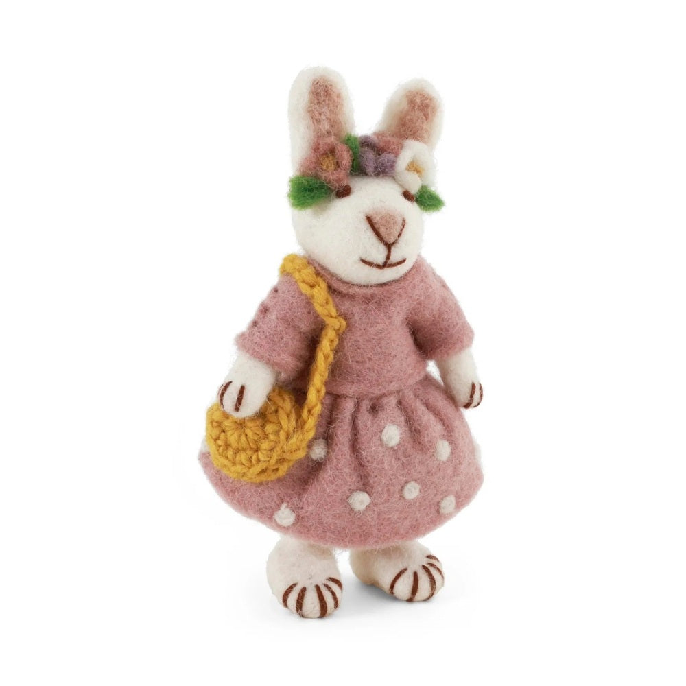 Gry og Sif Filt Kanin Rosa Kjole