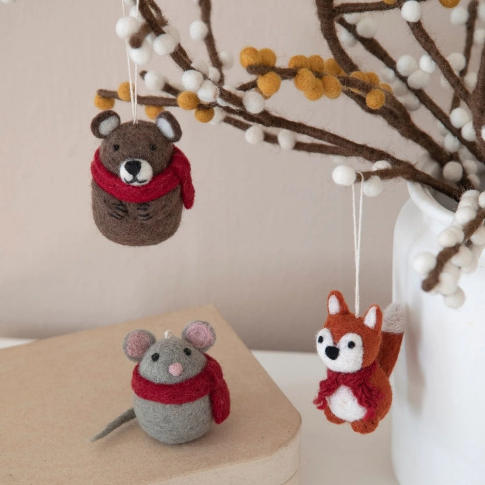 Gry og Sif Filt Ornament - Bjørn