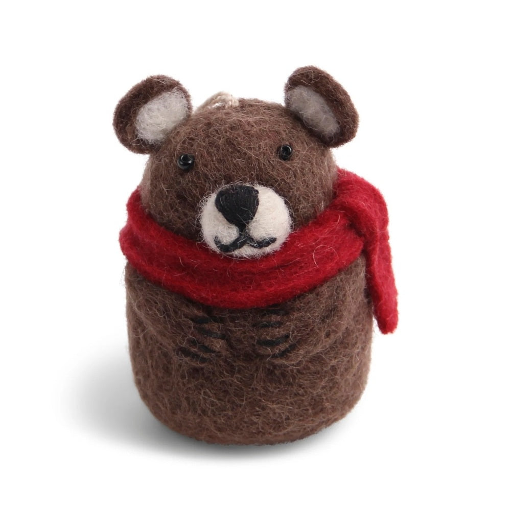 Gry og Sif Filt Ornament - Bjørn