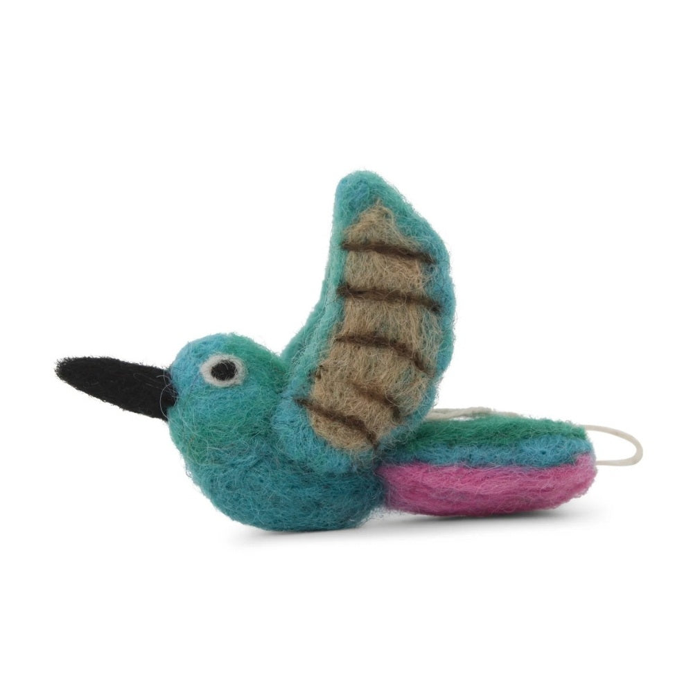 Gry og Sif Filt Ornament - Fugl Kolibri