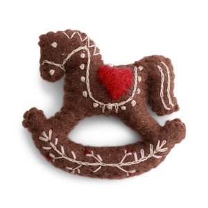Gry og Sif Filt Ornament - Gyngehest