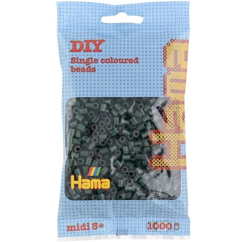 Hama Midi Perler 1000 Stk Mørkegrøn