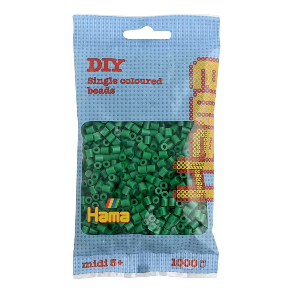 Hama Midi Perler 1000 Stk Grøn