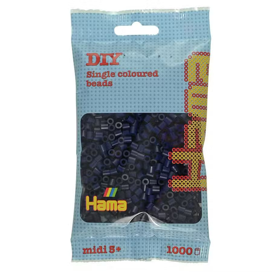 Hama Midi Perler 1000 Stk Midnatsblå