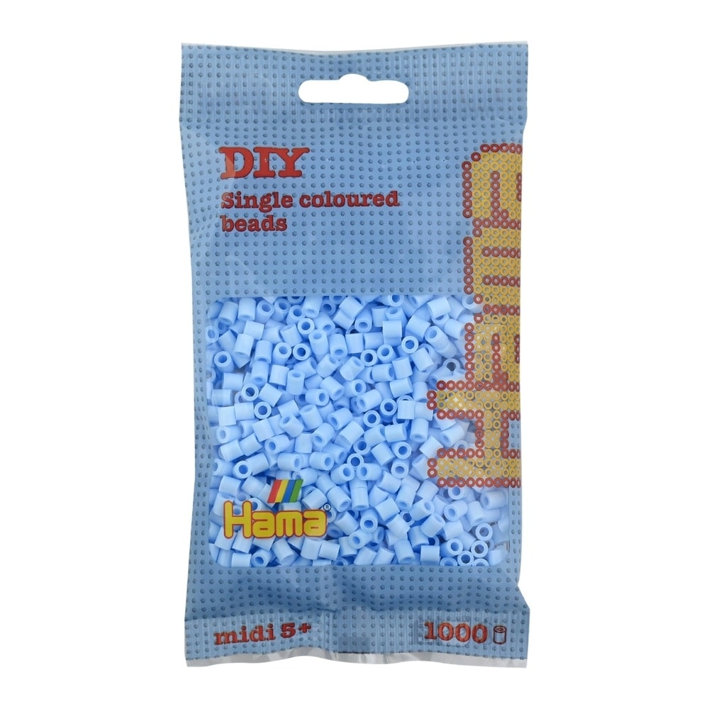 Hama Midi Perler 1000 Stk Pastel Isblå