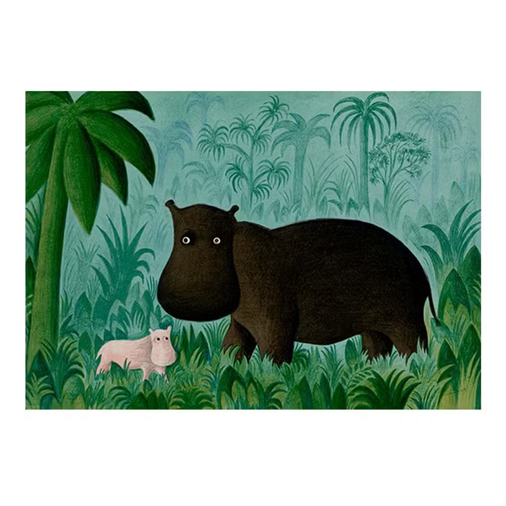 Hans Scherfig Kort Flodhestemor