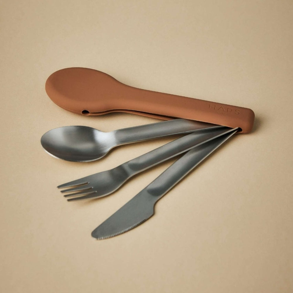 Haps Nordic Børnebestik - Terracotta