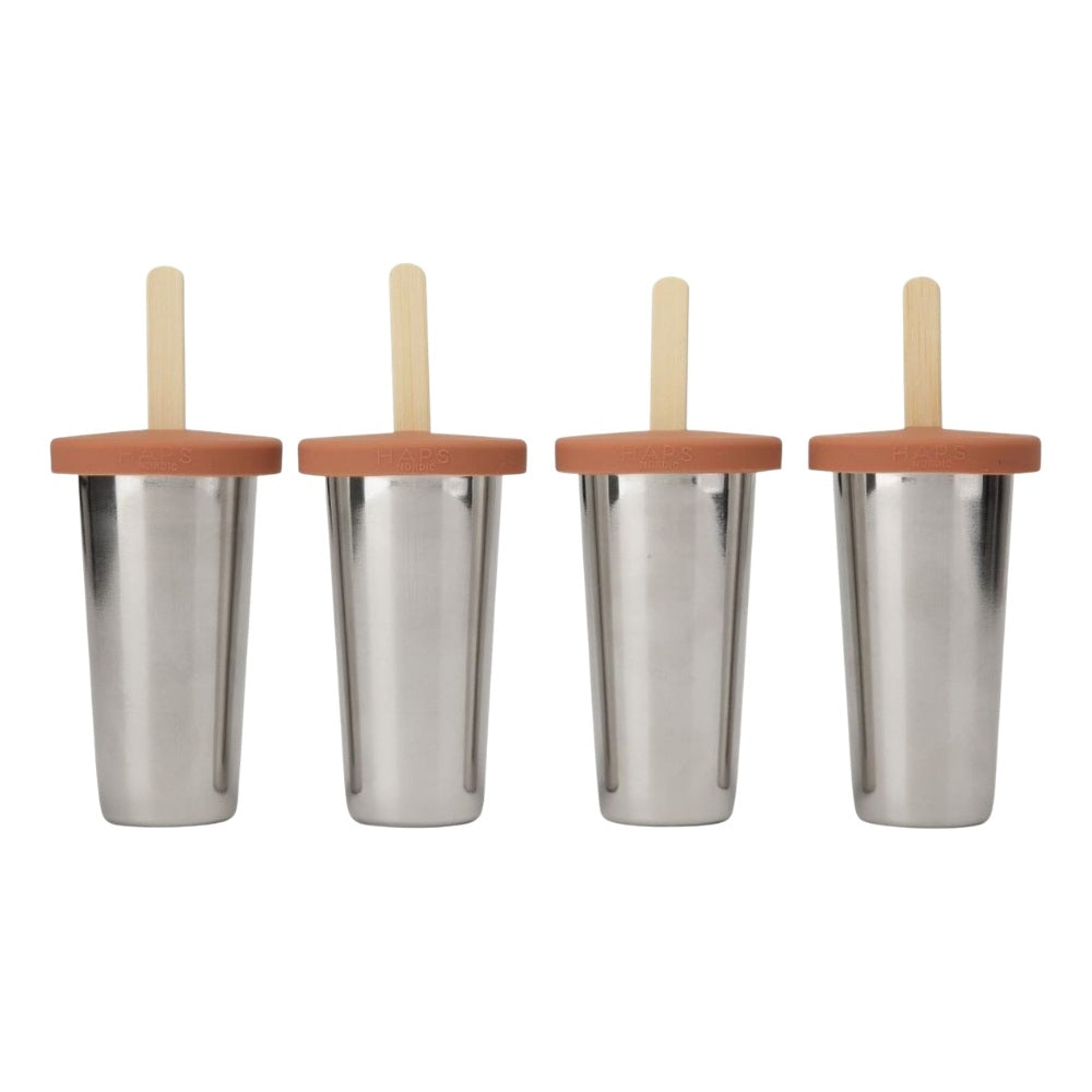 Haps Nordic Isforme Stål Terracotta 4 Pak