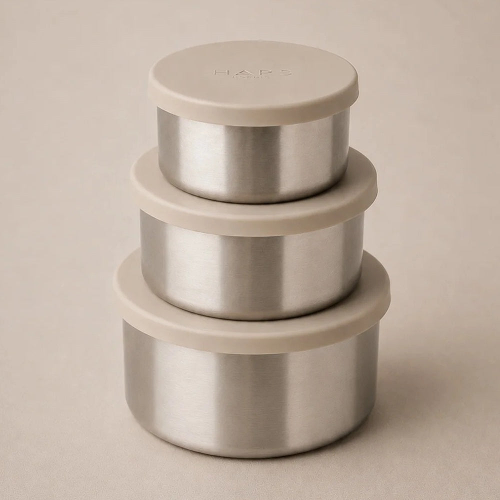 Haps Nordic Opbevaringsbøtter Oyster Grey Large
