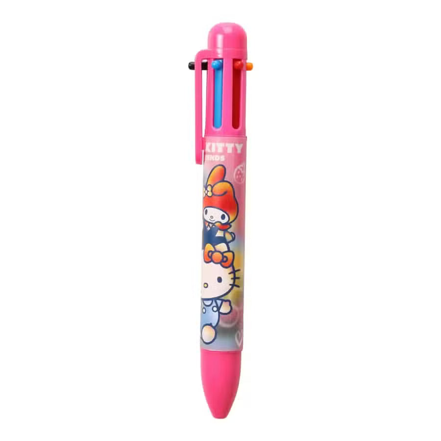 Hello Kitty Kuglepen Med 6 Farver