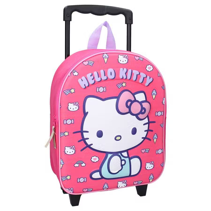 Hello Kitty Trolley Kuffert Pink