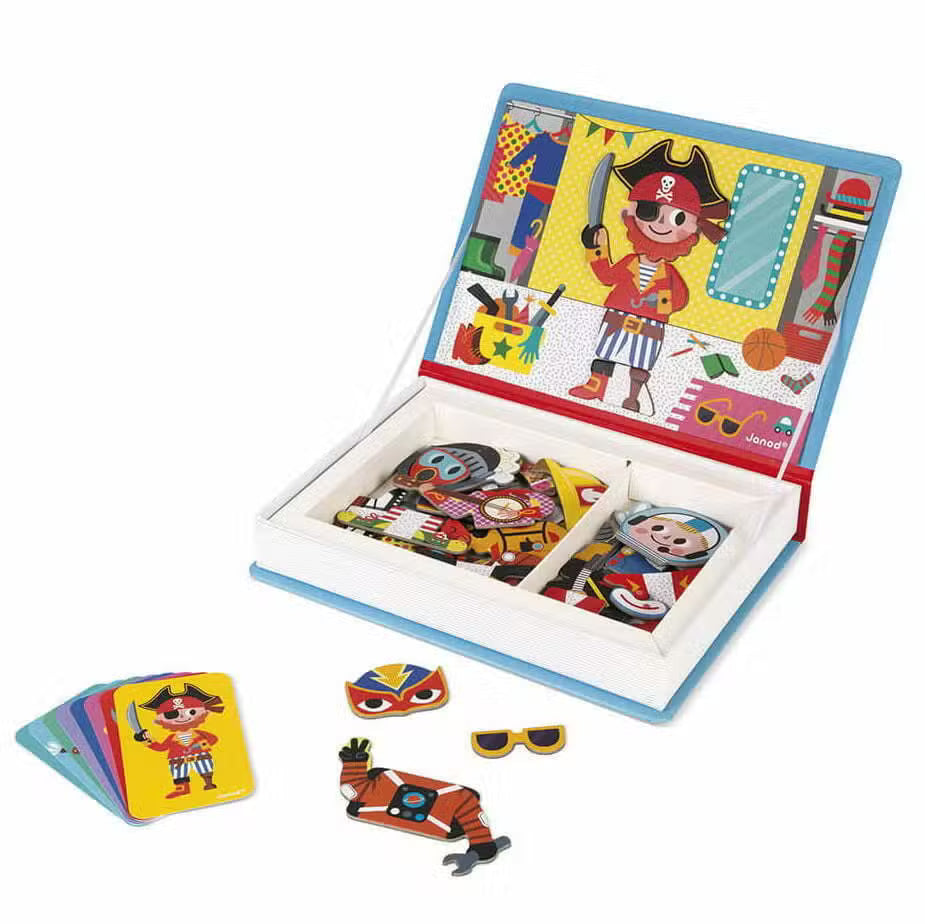 Janod Magnetbog Påklædningsdreng