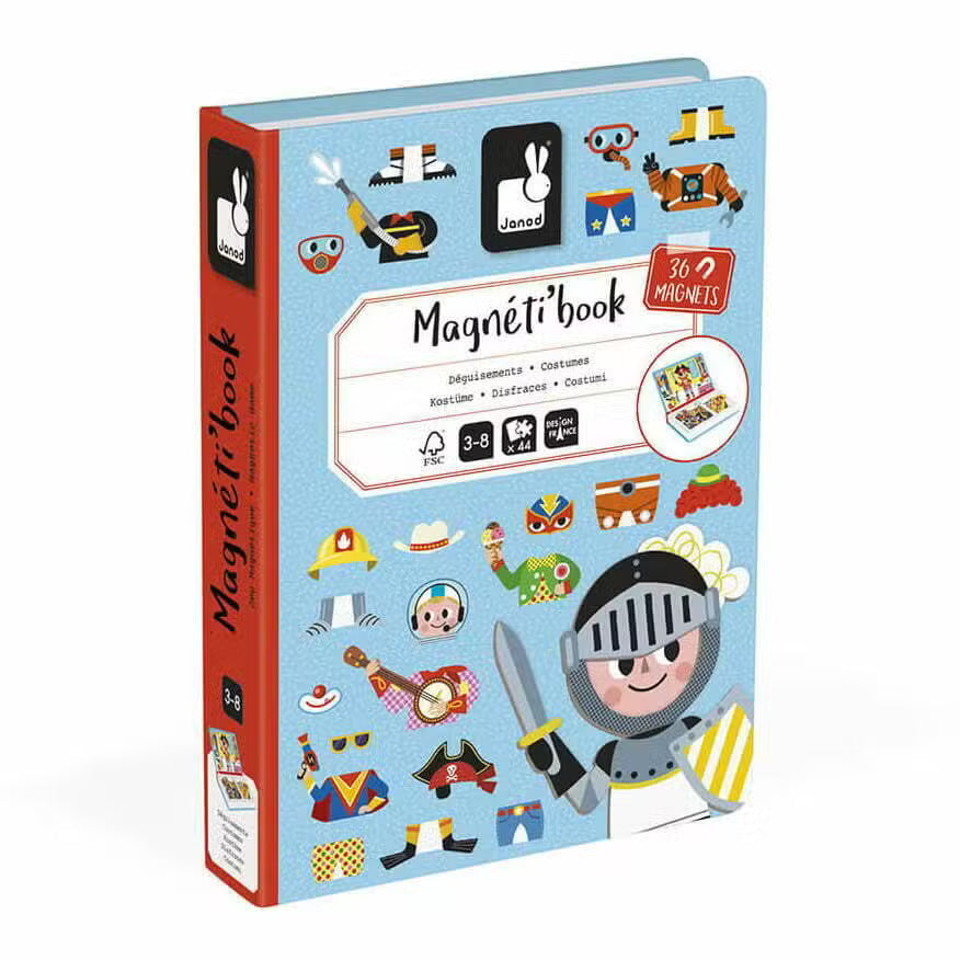Janod Magnetbog Påklædningsdreng