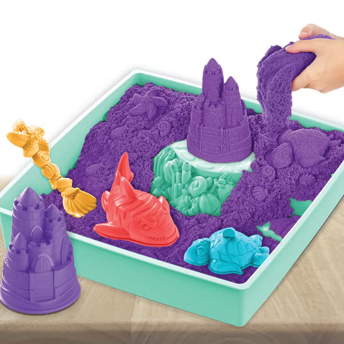 Kinetic Sand Sandsæt Lilla Med Bakke