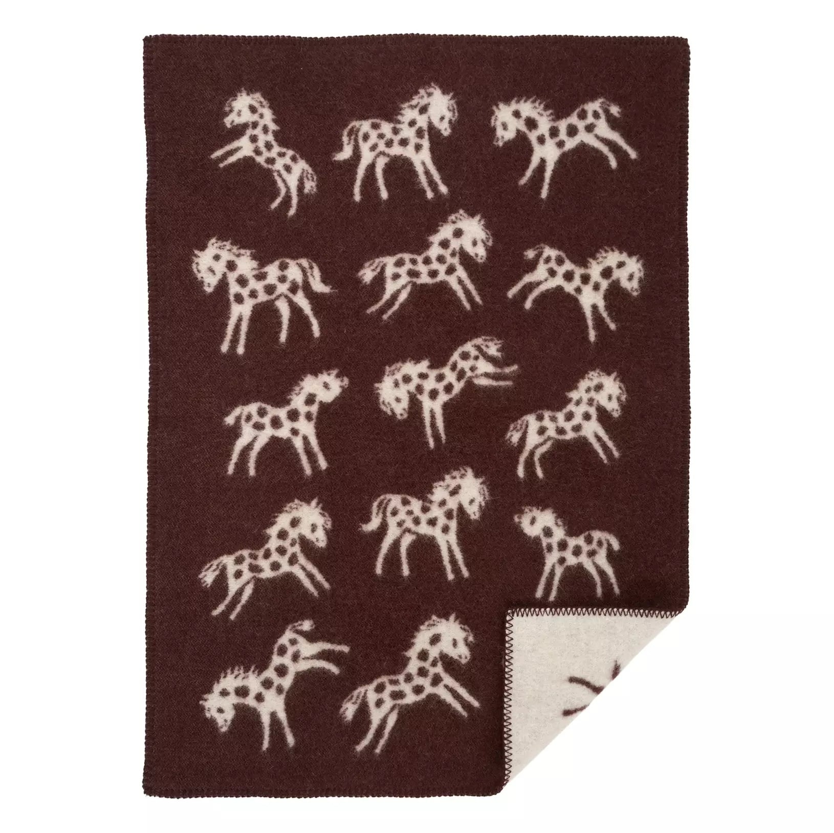 Klippan Tæppe Uld Brun Pony