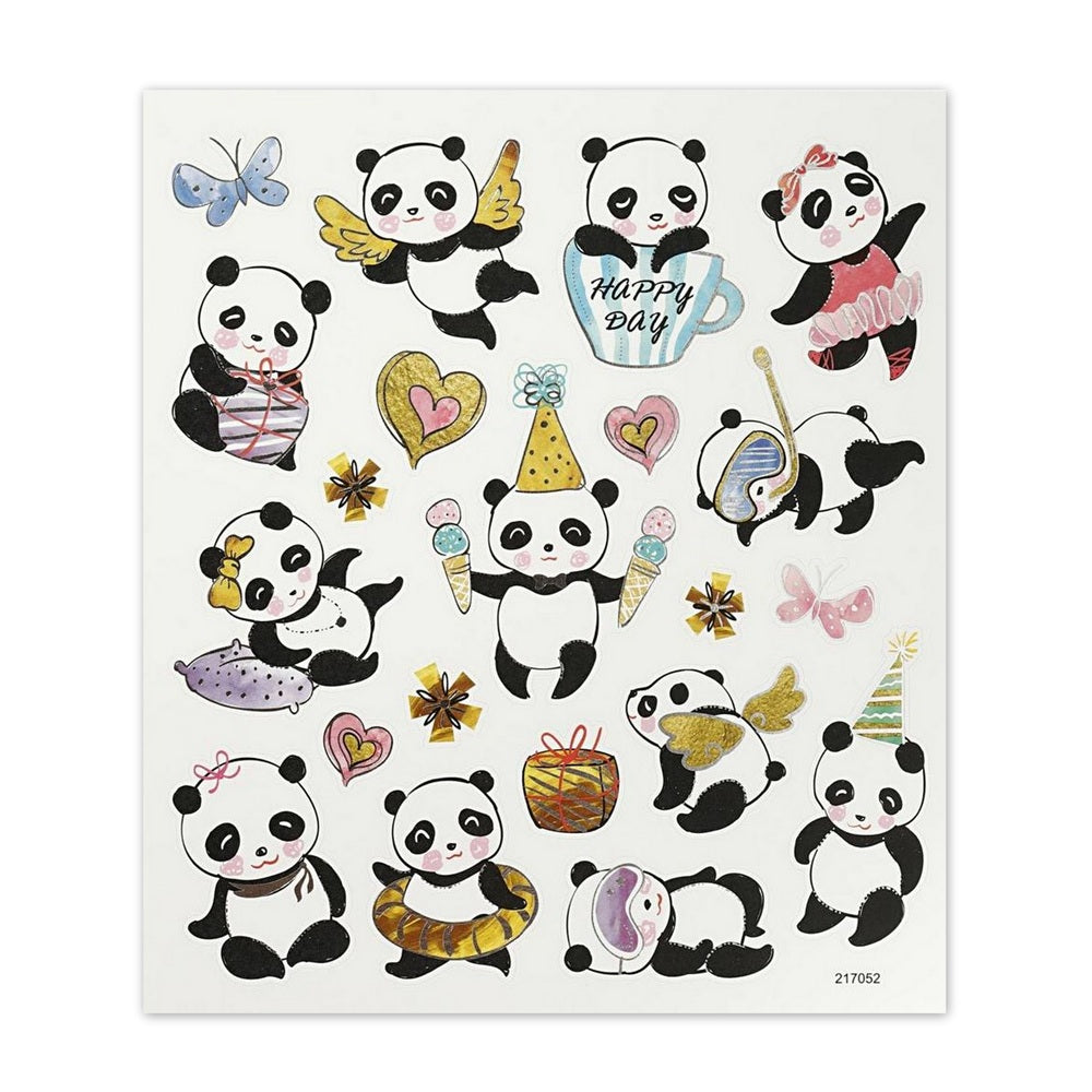 Klistermærker Panda - 1 Ark