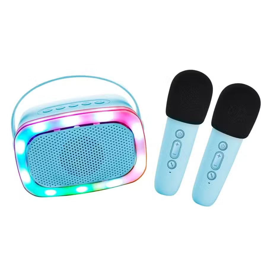 LaLarma Karaoke Højtaler Med Lys Blå