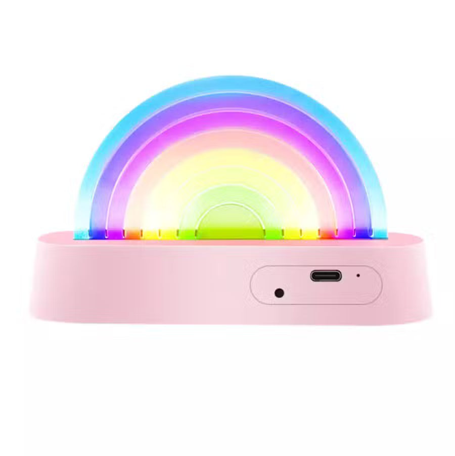 LaLarma Lampe Dansende Regnbue Pink