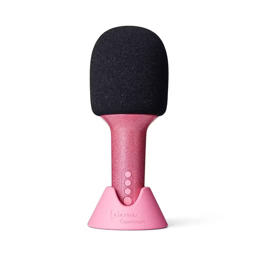 LaLarma Mikrofon Glitter Groove Rosa