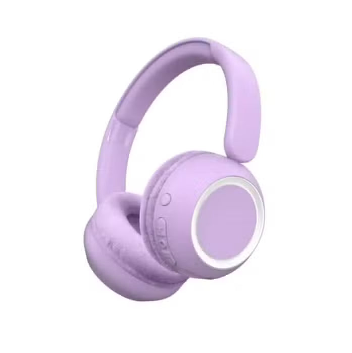 LaLarma Trådløse Høretelefoner Med Lys Lilla