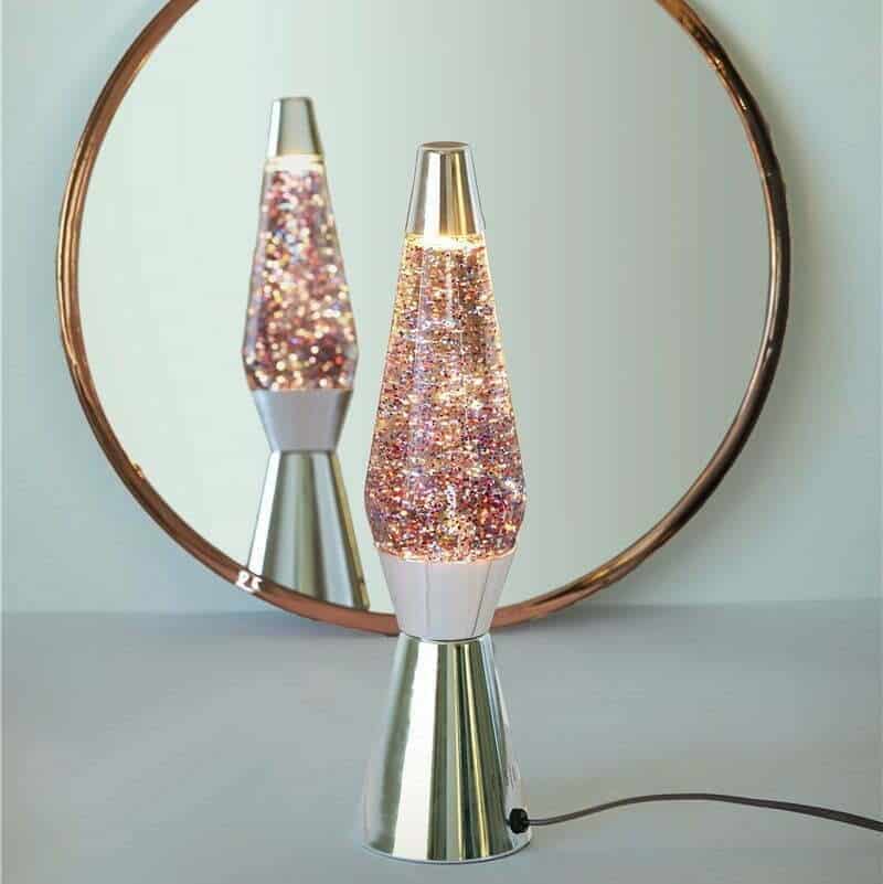 Lavalampe Glitter Pink