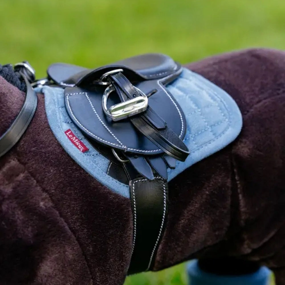 Le Mieux Mini Pony Sadelunderlag Isblå