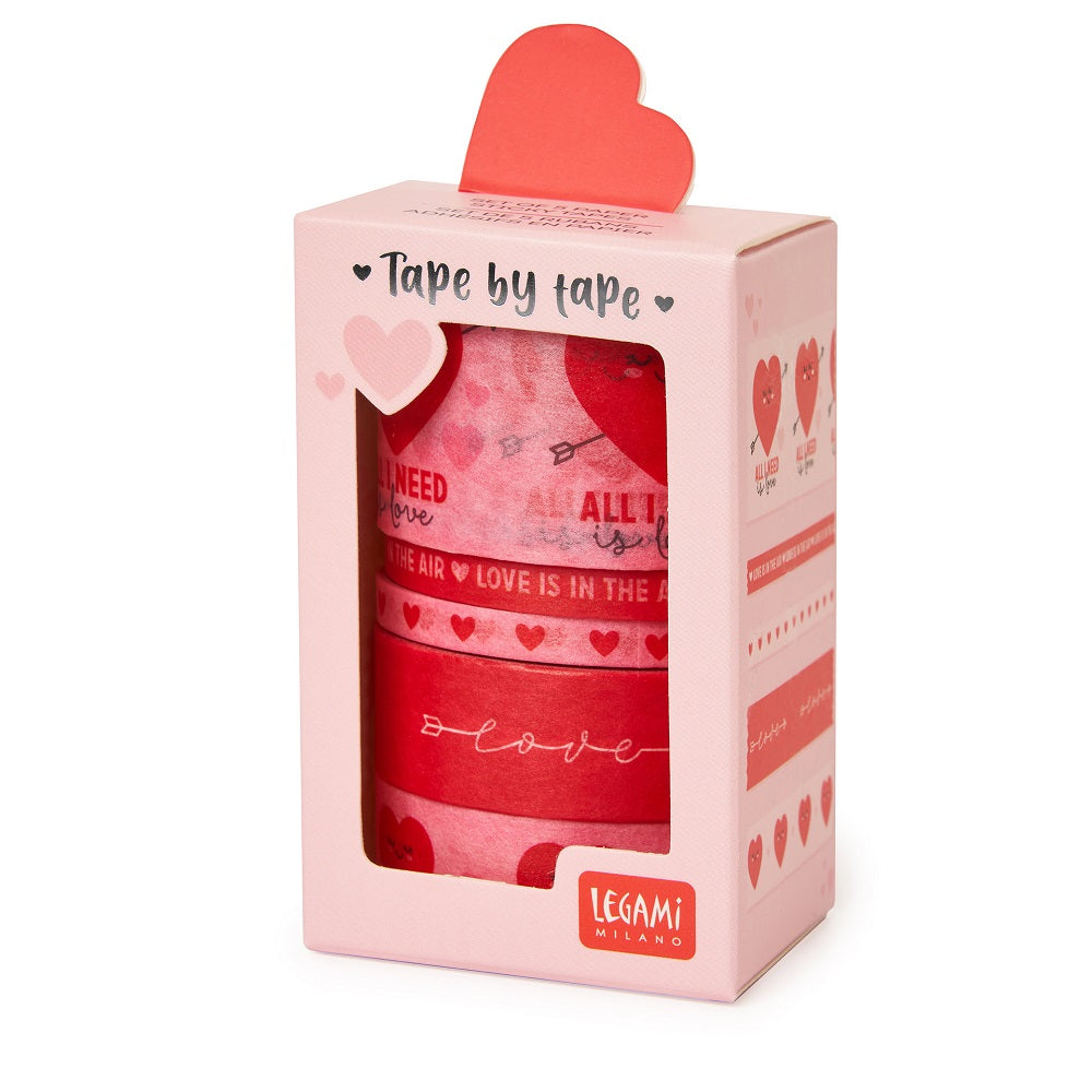 Legami Tape Hjerter 5 Pak