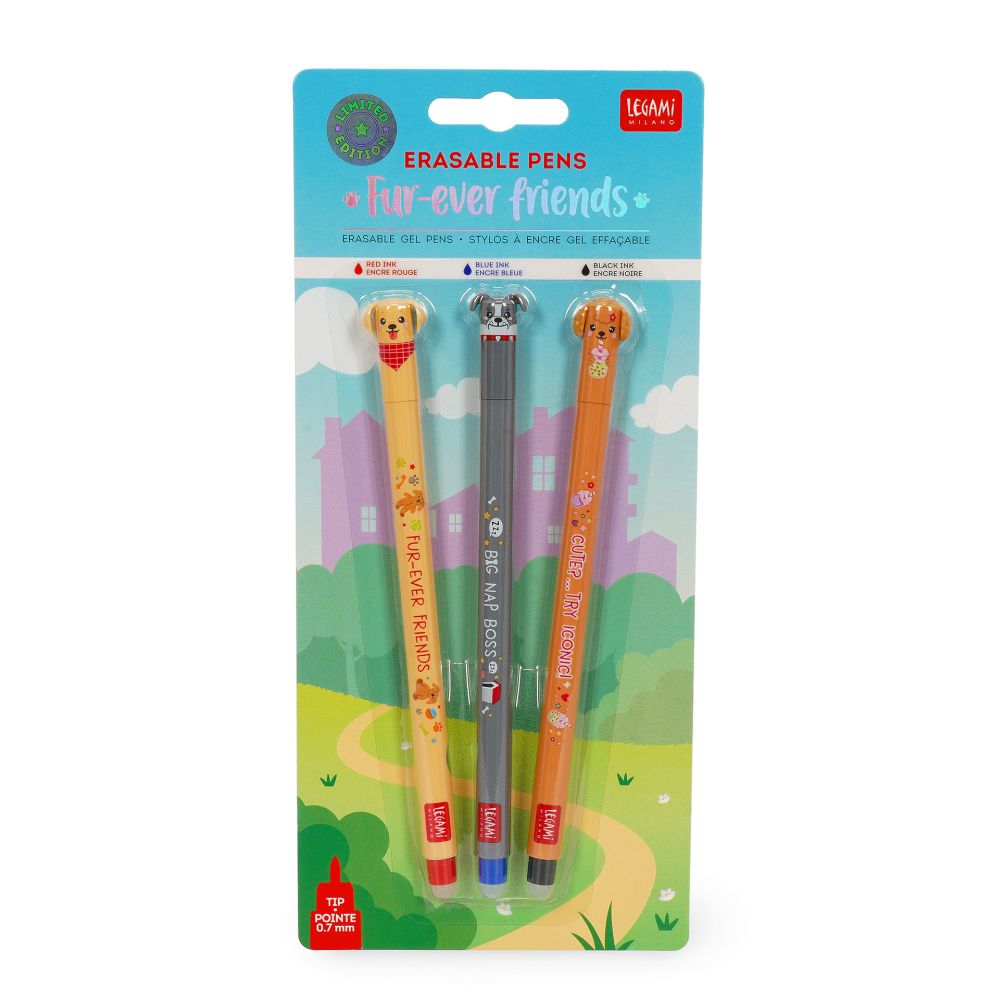 Legami Viskbar Pen Hund 3 Pak