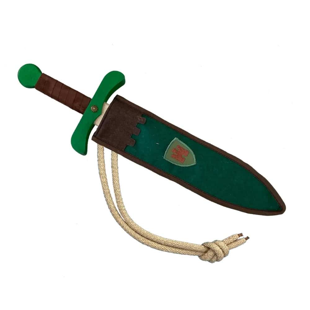 Legetøjssværd Træ Mørkegrøn