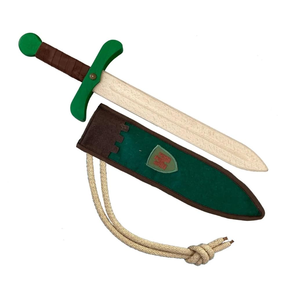 Legetøjssværd Træ Mørkegrøn