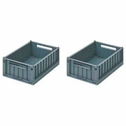 Liewood Weston Foldekasser Medium Whale Blue