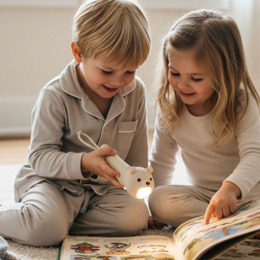 Little L Lommelygte Silikone Bjørn