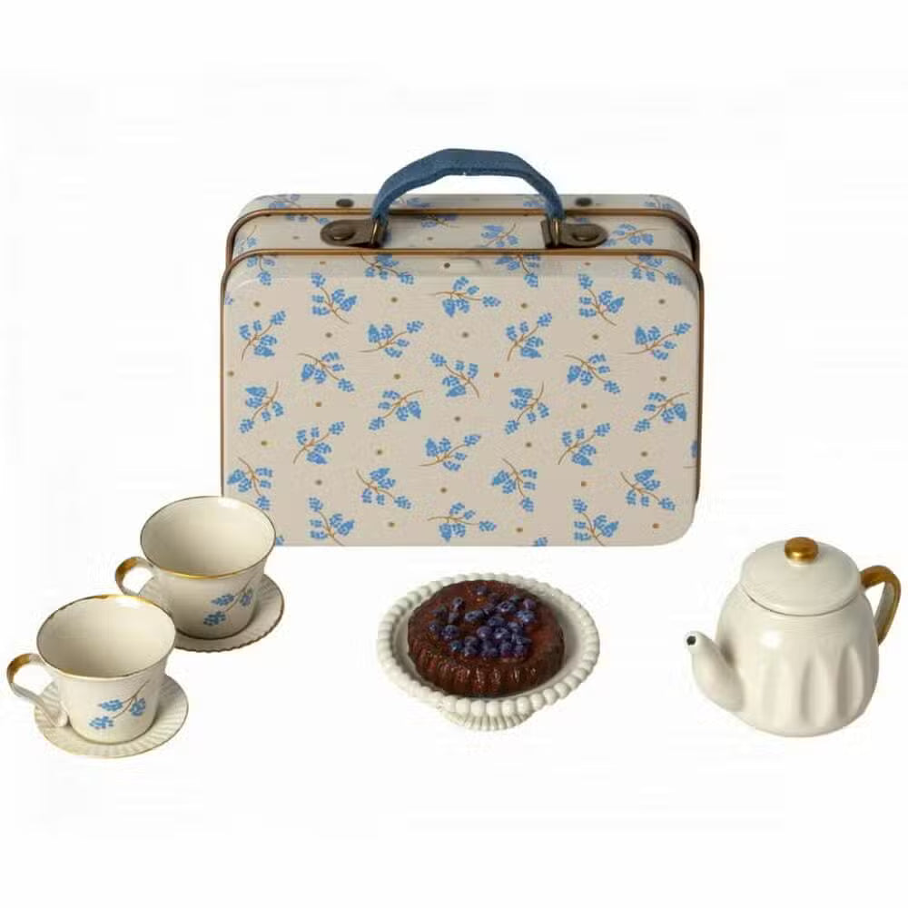 Maileg Testel I Kuffert Blå