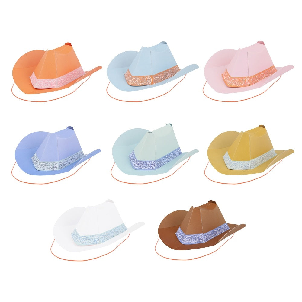 Meri Meri Festhatte Cowboyhat 8 Pak