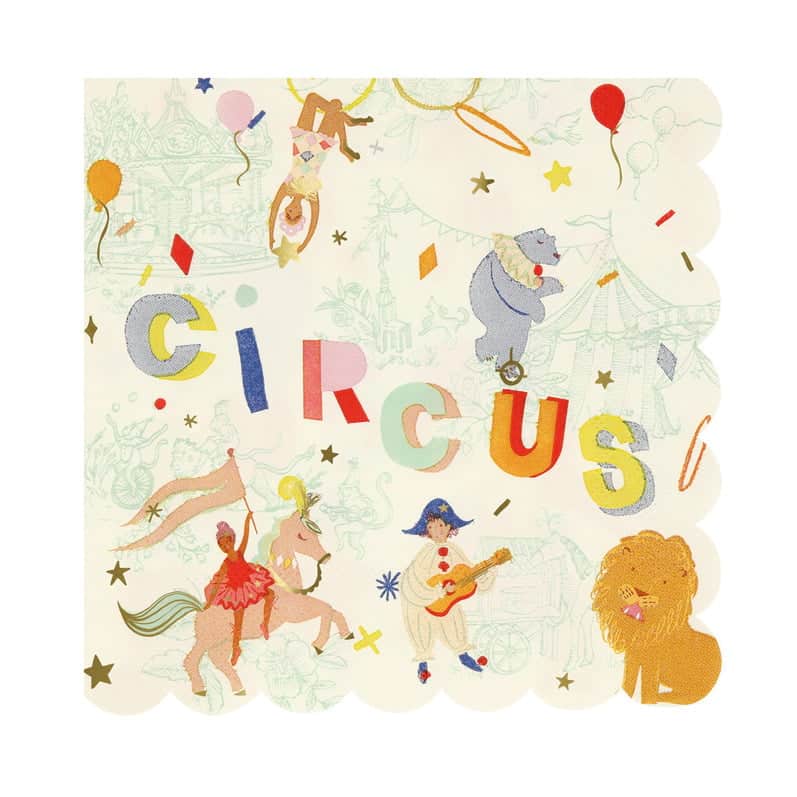 Meri Meri Servietter Cirkus