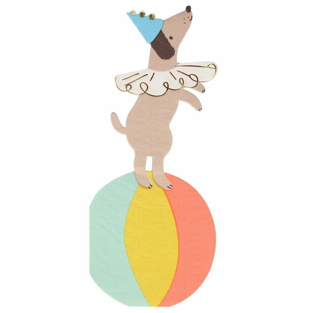 Meri Meri Servietter Cirkushund