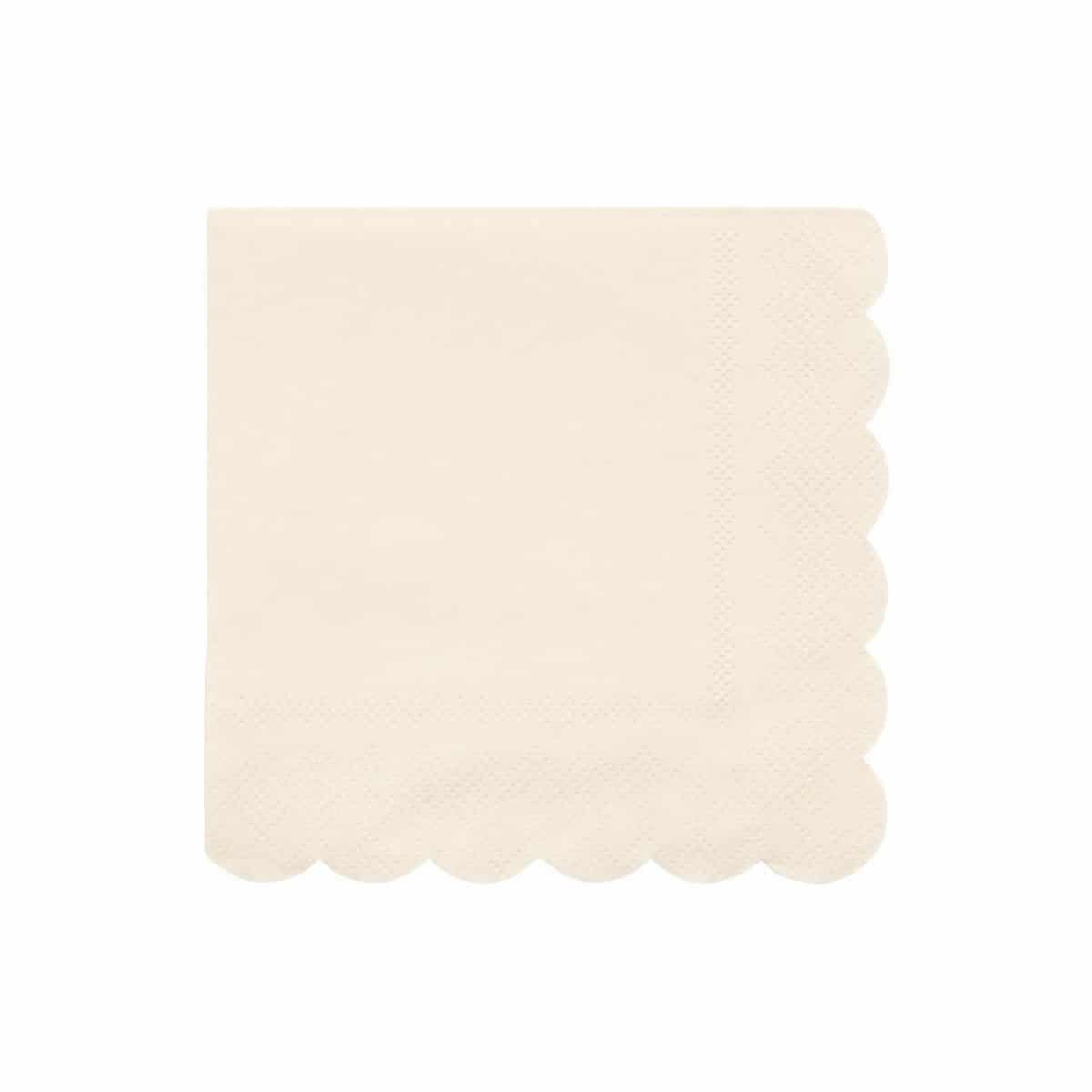 Meri Meri Servietter Cream Small 20 Pak