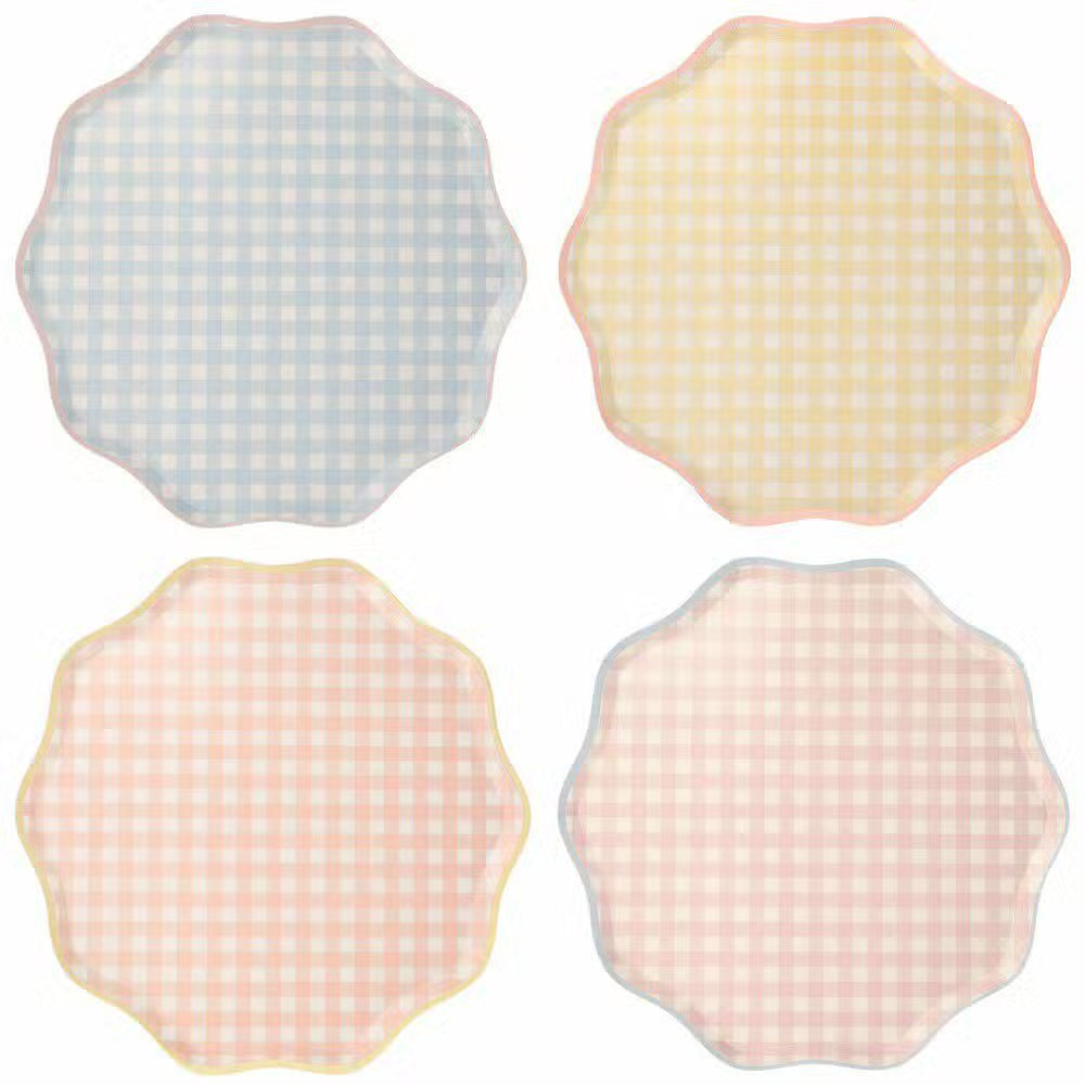 Meri Meri Tallerkener Gingham