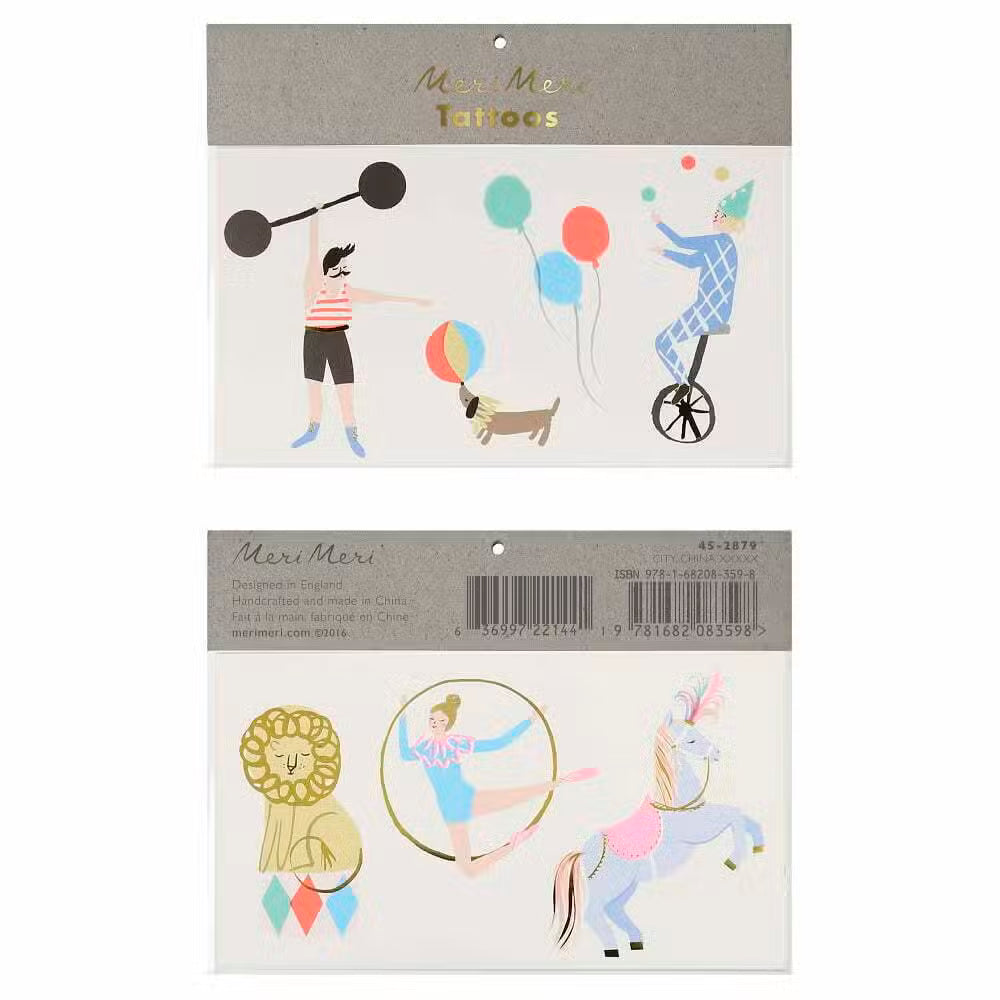 Meri Meri Tatoveringer Cirkus