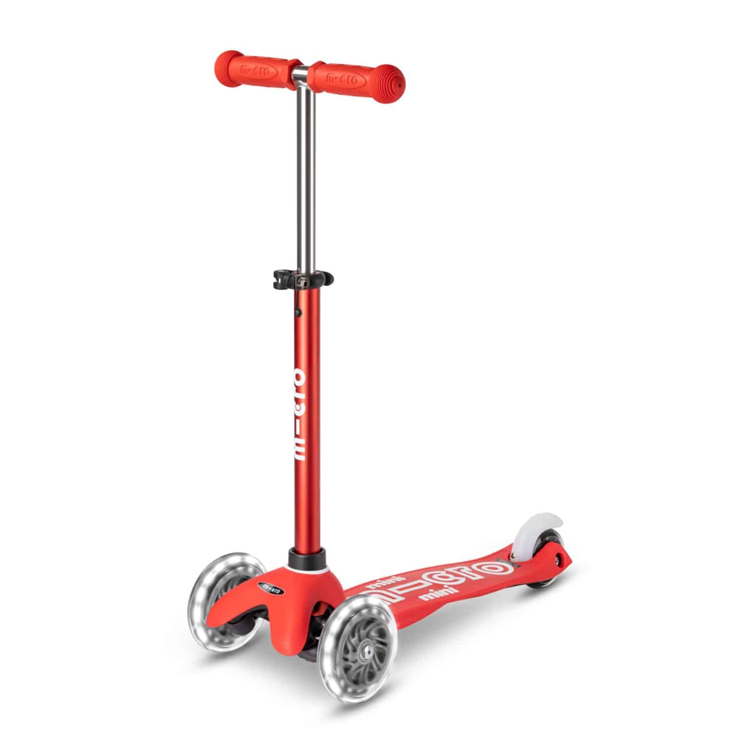 Micro Mini Deluxe LED Løbehjul Rød