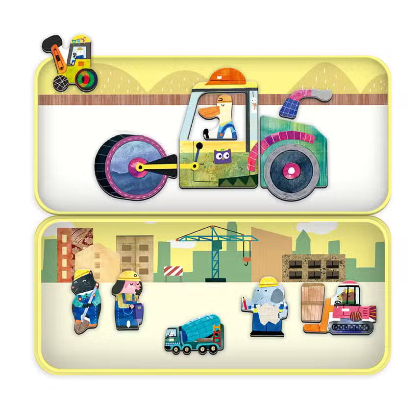 MierEdu Magnetisk Legesæt Byggeplads