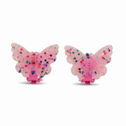 Milk x Soda Clips Øreringe Sommerfugl Pink
