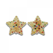 Milk x Soda Clips Øreringe Stjerne Multi Guld