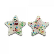 Milk x Soda Clips Øreringe Stjerne Multi Hvid