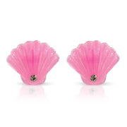 Milk x Soda Clips Øreringe Musling Pink