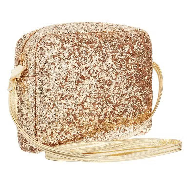 Mimi & Lula Skuldretaske Guld Glitter