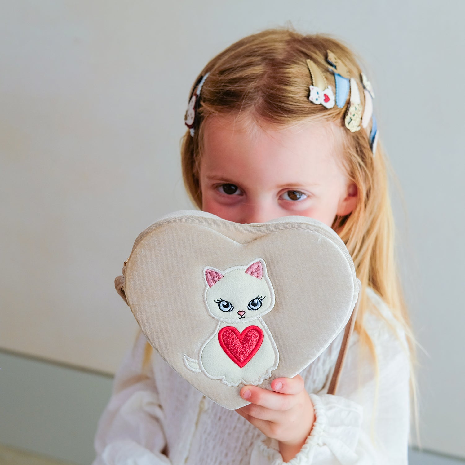 Mimi og Lula Skuldertaske Kitty Heart