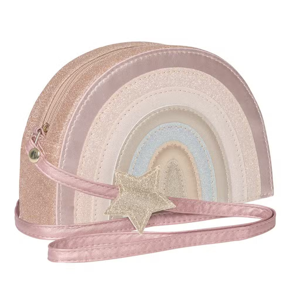 Mimi & Lula Skuldertaske Regnbue Pink