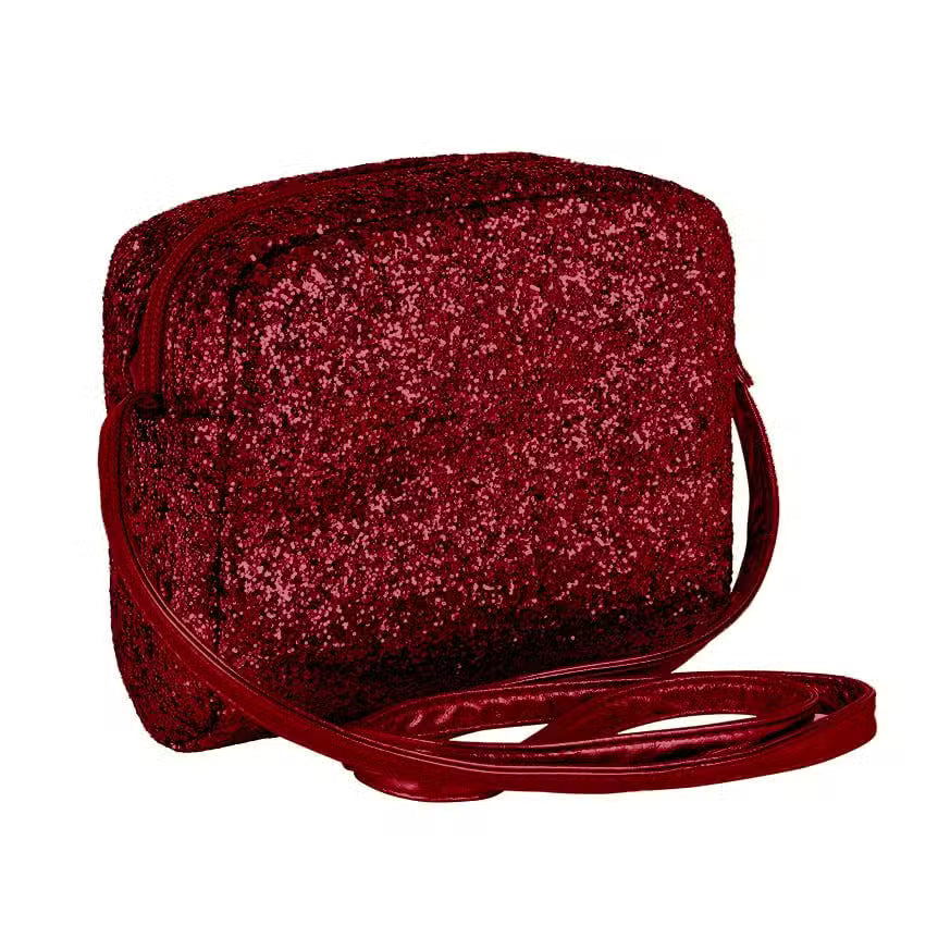 Mimi & Lula Skuldertaske Rød Glitter