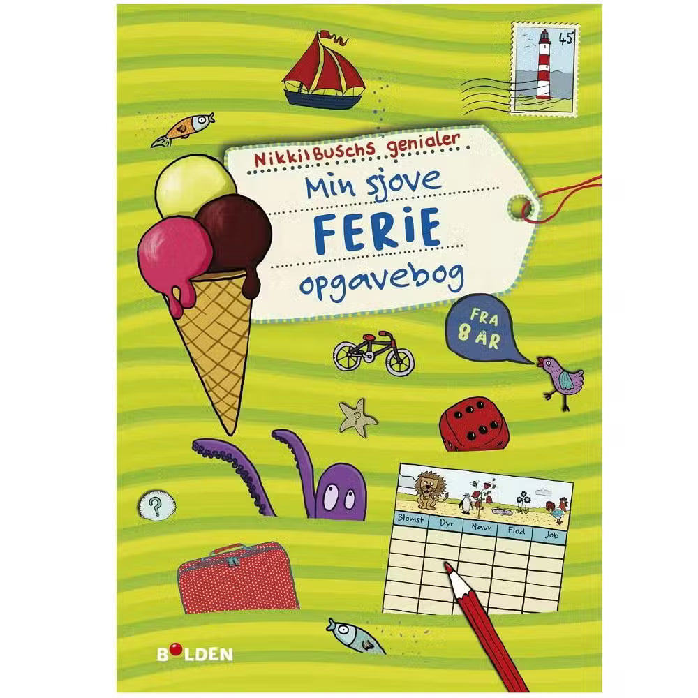 Min Sjove Ferie Opgavebog 8 År